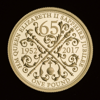 2017 Guernsey Sapphire Jubilee Gold &pound;1