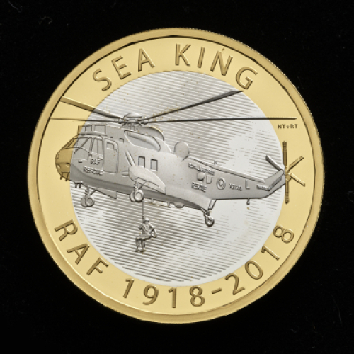 2018 Centenary of the RAF Sea King Silver Proof &pound;2 Coin