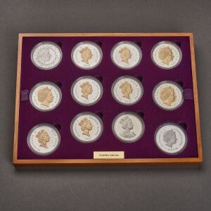 2002 Golden Jubilee Commonwealth 24 Coin Silver Collection