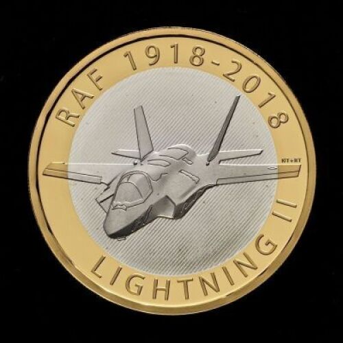 2018 Centenary of the RAF F-35 Lightning II Silver Proof &pound;2 Coin