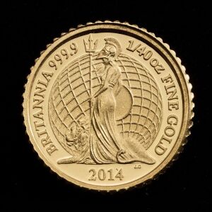 2014 Fortieth Ounce Gold Proof Britannia Coin