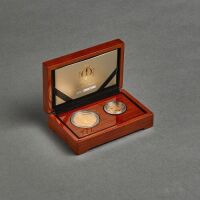 2012 Diamond Jubilee Gold Proof &pound;5 Coin and Double Sovereign Gold Proof Coin Set