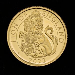 2022 Lion of England Quarter Ounce Gold Proof Coin