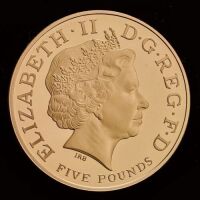 2005 Horatio Nelson Gold Proof &pound;5 Coin