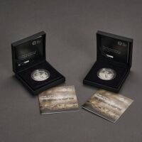 2014 Alderney &pound;5 silver proof