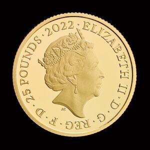 2022 Queen's Reign Honours and Investitures 1/4oz Gold Proof Coin