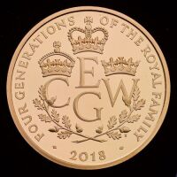 2018 Four Generations of Royalty Gold Proof &pound;5
