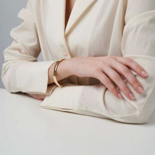 Large Thickness Cuff, 18ct Yellow Gold, Size S
