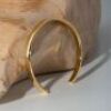 Large Thickness Cuff, 18ct Yellow Gold, Size S - 2
