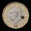 King Charles III DefinitiveS 2024 &pound;1 Brilliant Uncirculated Trial Piece - 2