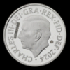 King Charles III Definitives 2024 1p Silver Proof Trial Piece - 2