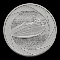 Decades of 007: Bond Films of the 1990s 2024 &pound;5 Brilliant Uncirculated Trial Piece