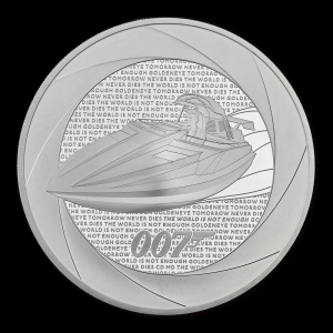 Decades of 007: Bond Films of the 1990s 2024 5oz Silver Proof Trial Piece