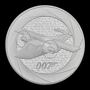 Decades of 007: Bond Films of the 2010s 2024 5oz Silver Proof Trial Piece