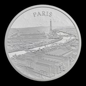 City Views Paris 2024 1oz Silver Proof Trial Piece