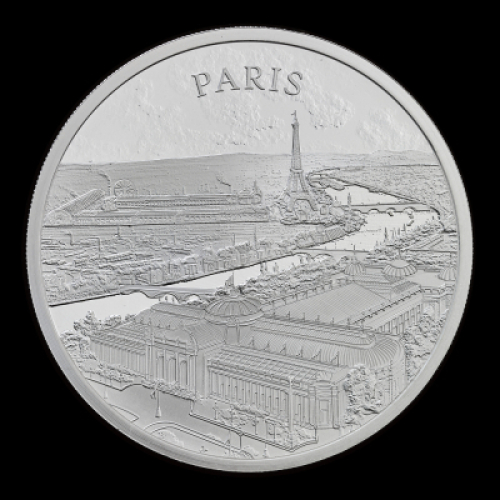 City Views Paris 2024 1oz Silver Proof Trial Piece