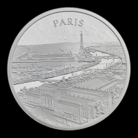 City Views Paris 2024 1oz Silver Proof Trial Piece
