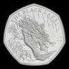 Harry Potter &ndash; The Black Lake 2024 50p Silver Proof Trial Piece