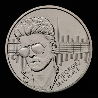 George Michael 2024 £5 Brilliant Uncirculated Trial Piece