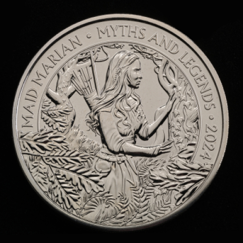 Myths and Legends Maid Marian 2024 &pound;5 Brilliant Uncirculated Trial Piece