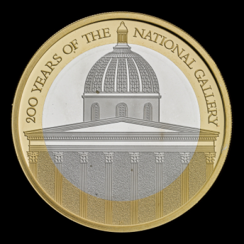 National Gallery 2024 &pound;2 Silver Proof Piedfort Trial Piece