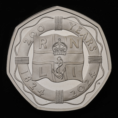 200 Years of the RNLI 2024 50p Base Proof Trial Piece