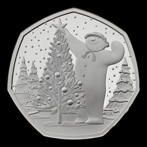 The Snowman&trade; 2024 50p Silver Proof Trial Piece