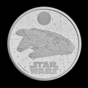 Star Wars Millennium Falcon 2024 2oz Silver Proof Trial Piece