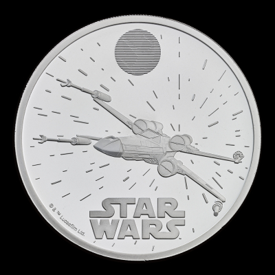 Star Wars X-Wing 2024 1oz Silver Proof Trial Piece