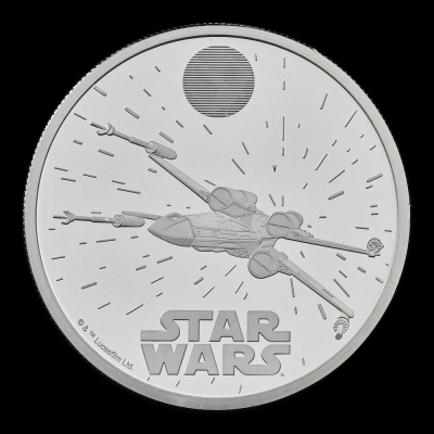 Star Wars X-Wing 2024 2oz Silver Proof Trial Piece