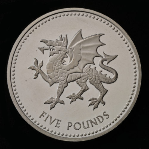 Wales 2024 &pound;5 Brilliant Uncirculated Trial Piece