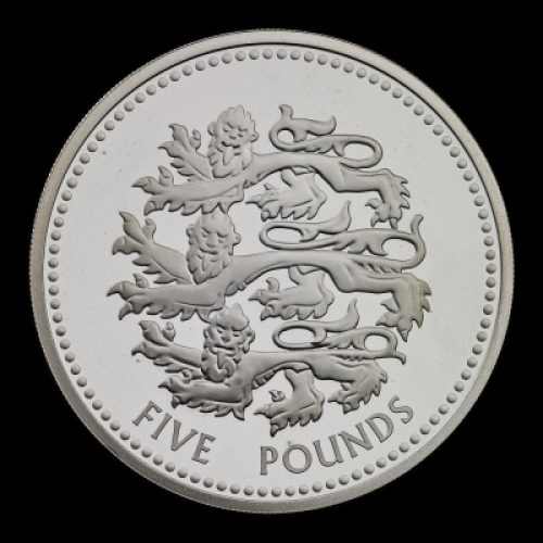 England 2024 &pound;5 Base Proof Trial Piece