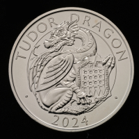 The Royal Tudor Beasts The Tudor Dragon 2024 &pound;5 Brilliant Uncirculated Trial Piece