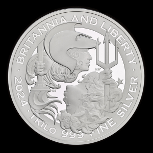 Britannia and Liberty 2024 1kg Silver Proof Trial Piece