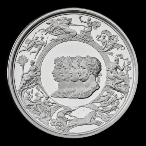 The Waterloo Medal &ndash; Allied Leaders 2024 10oz Silver Proof Trial Piece