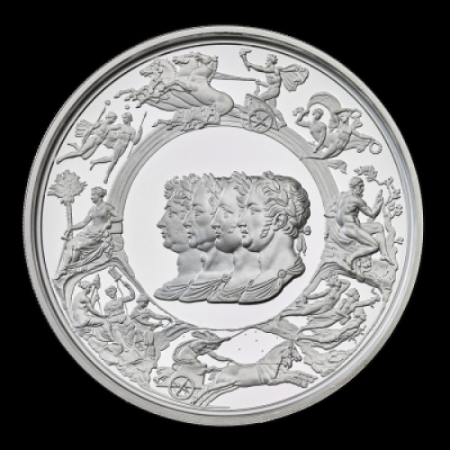 The Waterloo Medal &ndash; Allied Leaders 2024 5oz Silver Proof Trial Piece