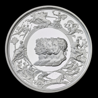 The Waterloo Medal &ndash; Allied Leaders 2024 5oz Silver Proof Trial Piece