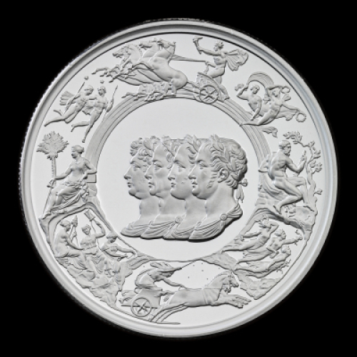 The Waterloo Medal &ndash; Allied Leaders 2024 2oz Silver Proof Trial Piece