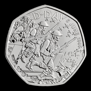 D-Day 2024 50p Brilliant Uncirculated Trial Piece