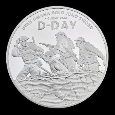 D-Day 2024 5oz Silver Proof Trial Piece (US Design)