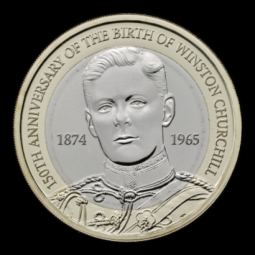 Sir Winston Churchill 2024 &pound;2 Brilliant Uncirculated Trial Piece