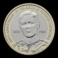 Sir Winston Churchill 2024 &pound;2 Brilliant Uncirculated Trial Piece