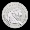 The Lion and The Eagle 2024 1kg Silver Proof Reverse Frosted Trial Piece