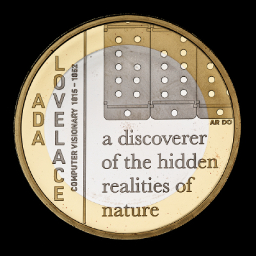 Ada Lovelace 2023 &pound;2 Silver Proof Trial Piece