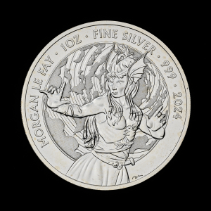 Myths and Legends Morgan le Fay 2024 1oz Silver Bullion Trial Piece