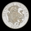 The Royal Tudor Beasts The Seymour Unicorn 2024 10oz Silver Proof Trial Piece