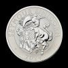 The Royal Tudor Beasts The Seymour Unicorn 2024 1oz Silver Reverse Frosted Proof Trial Piece