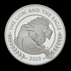 The Lion and The Eagle 2023 5oz Silver Proof Trial Piece