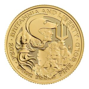 Britannia and Liberty 2024 1/4oz Gold Bullion Trial Piece