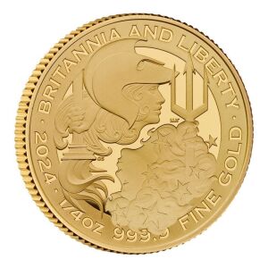 Britannia and Liberty 2024 1/4oz Gold Proof Trial Piece